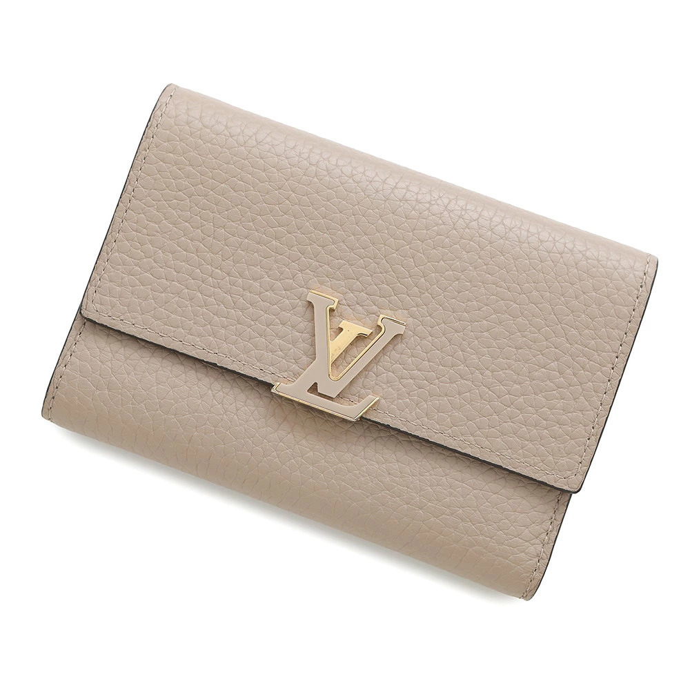 Louis Vuitton Tri fold Wallet Taurillon Leather Portefeuille Capucines Compact